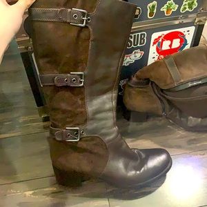 Ecco High-Cut Buckled Boot NEVER WORN
